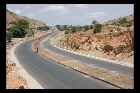 Scott Wilson is construction supervisor on the east-west road corridor in Rajasthan